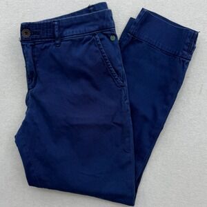 Pilcro and The Letterpress Stet Navy Blue Petite Size 27 Cropped Casual Pants